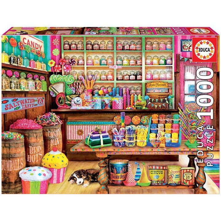 Пъзел Educa, The Candy Shop, 1000 части