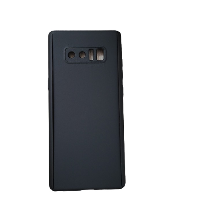 Комплект предпазни капаци от 3 части отпред и отзад и силиконово фолио, съвместими с Samsung Galaxy Note 8 Black
