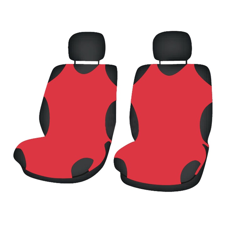 Комплект калъфи за предни седалки Cridem, 2 броя, Червен