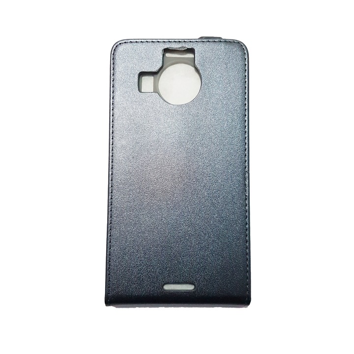 Защитен панел SLIM FLIP за Microsoft Lumia 950XL, Vertical Flip, Екологична кожа, Графит