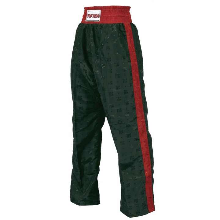 Top Ten Classic kickbox nadrág 3353, Piros/Fekete