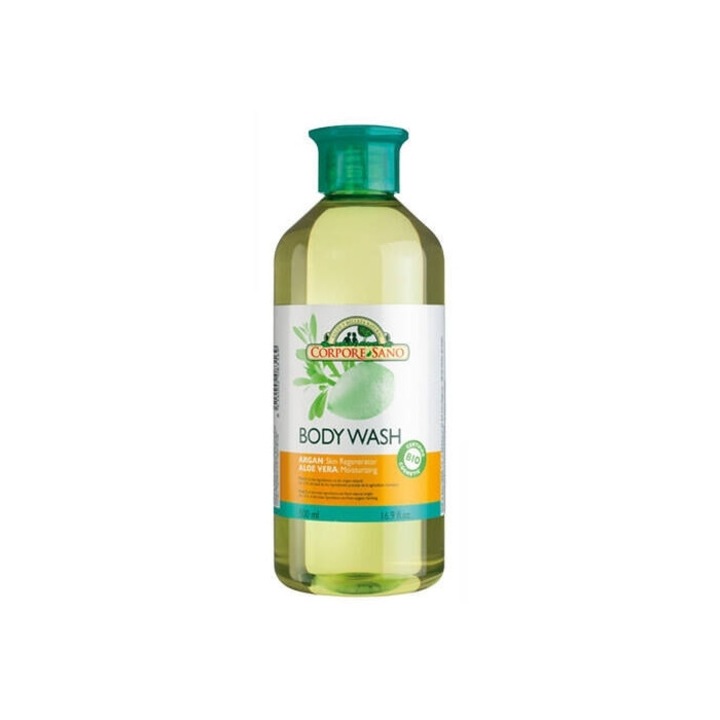 Bio regeneráló tusfürdő argán és aloe verával, Corpore Sano, 500 ml