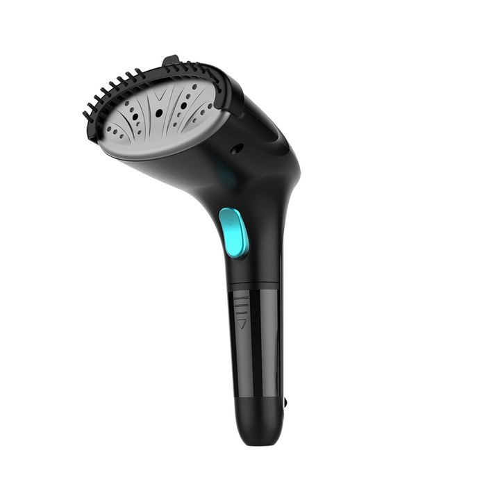 Aparat de calcat vertical cu abur, Cecotec, 1200 W, 30g/min, 700 ml, Negru/Albastru