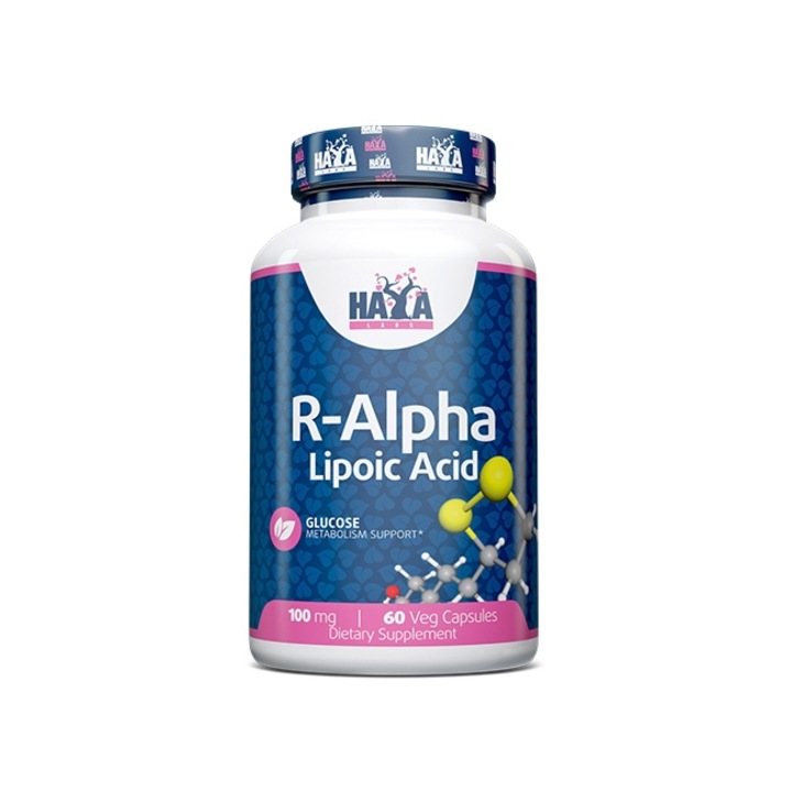 Supliment Alimentar, Haya Labs, R-Alpha Lipoic Acid, 60 Capsule