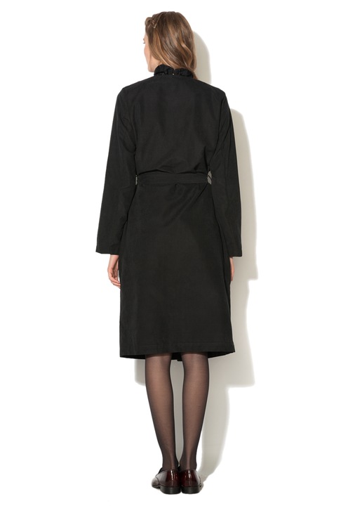 Vila Haina subtire neagra cu revere ample Vican S