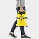 Прахосмукачка за мокро-сухо почистване Karcher WD 2 Plus V-12/4/18, 1000 W, контейнер 12 л, маркуч 1,8 м, функция за издухване, филтърна торба, 1.628-000.0, жълт/черен
