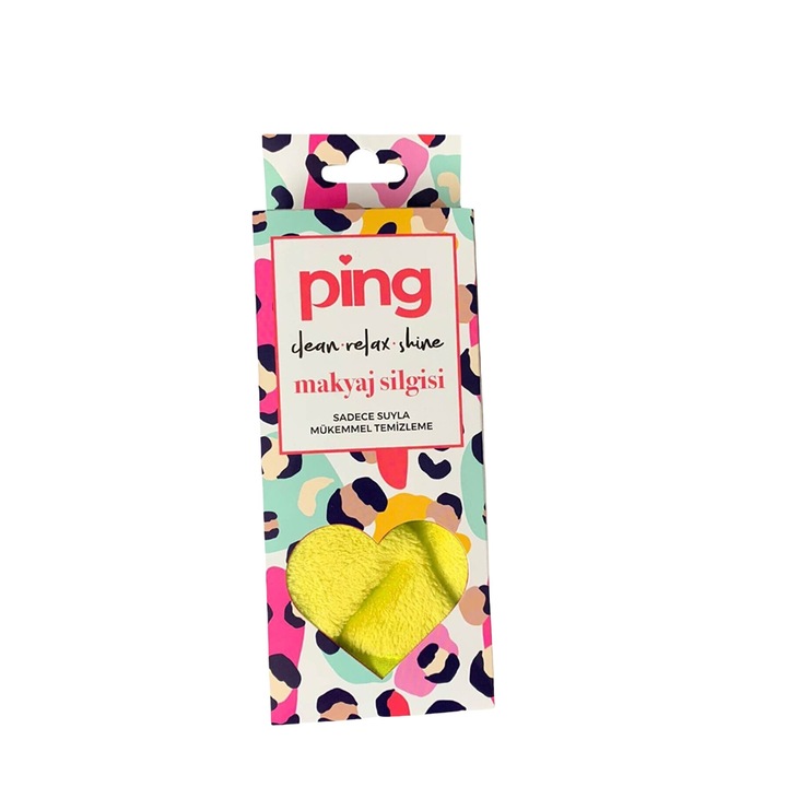 Кърпа за Премахване На Грим, Ping Design, Жълт