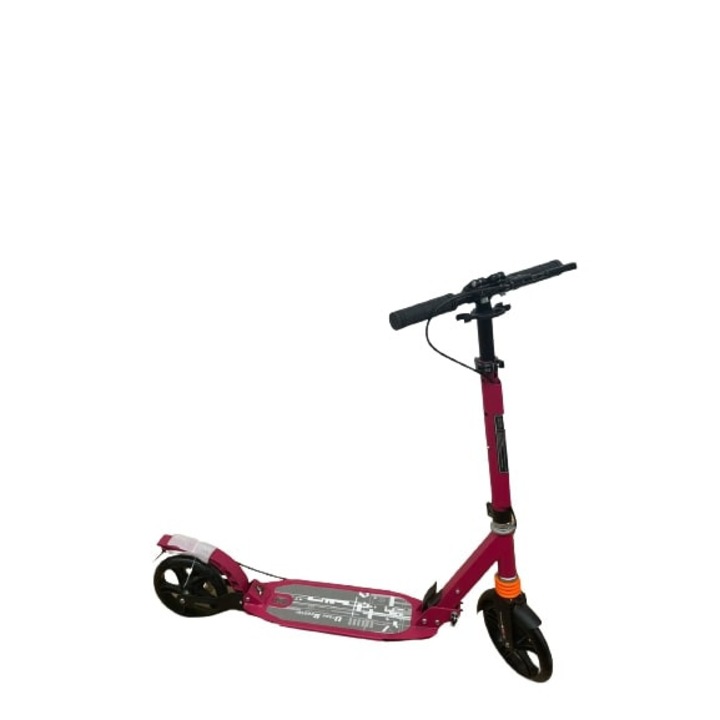 Go Kart Urban Scooter с окачване и дискова спирачка, диаметър на колелото 200 мм, 10 години+, розов цвят
