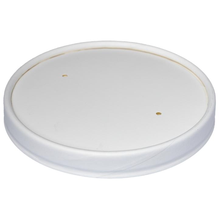 Set Capace Carton Pla Albe 115 mm 25 buc