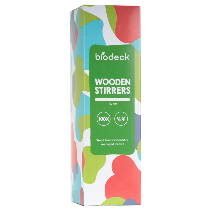 Set Paletine Lemn Ambalaj Individual 14 cm 100 buc