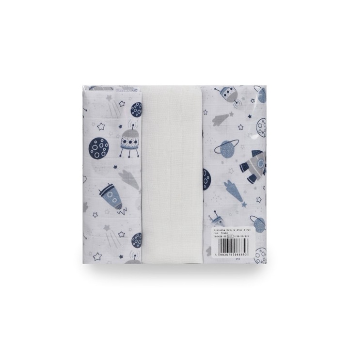 Комплект от 3 килима от муселин 70x80 cm Space 03