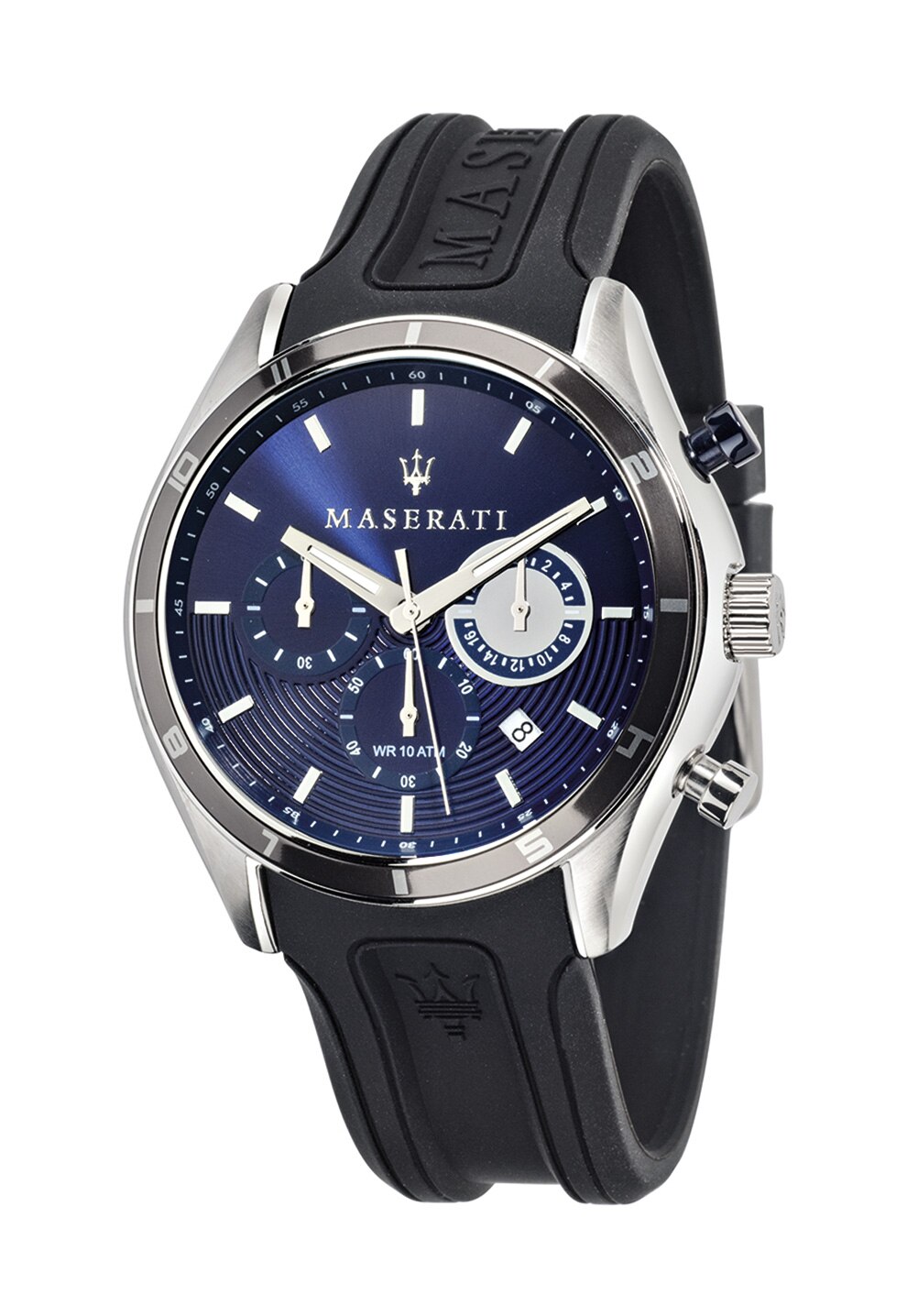 Maserati Ceas cronograf negru cu argintiu Sorpasso