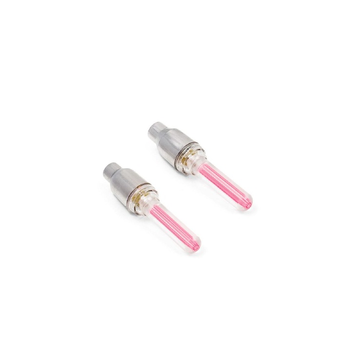 Комплект от 2 LED светлини за колело на велосипед, червени, размер 65х17 мм