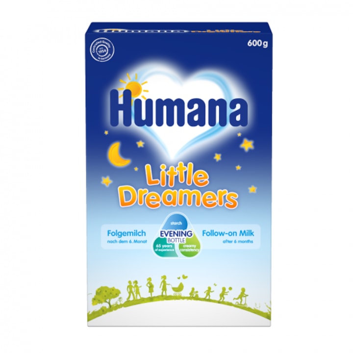 Lapte Praf formula de continuare Humana Little Dreamers, 600g, de la 6 luni