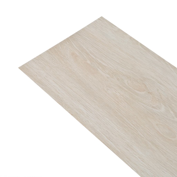 Placi pardoseala autoadezive stejar clasic alb 5,02 m² 2 mm PVC, Usor de montat, Mobila45897