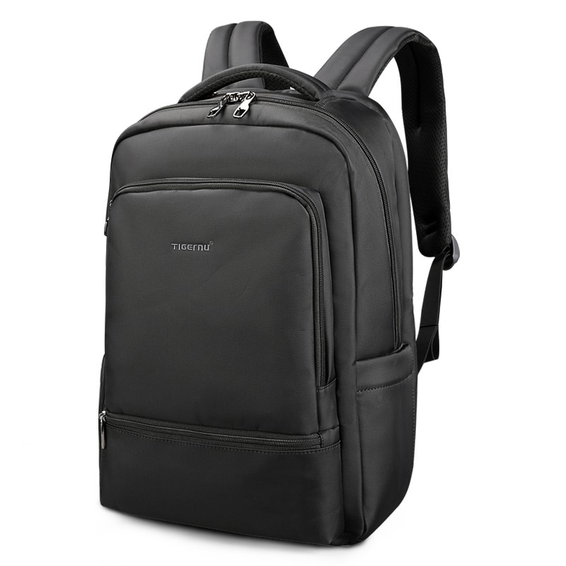 Rucsac laptop 15.6", impermeabil, cu buzunar antifurt si port USB, Tigernu, 45x31x19 cm, Negru