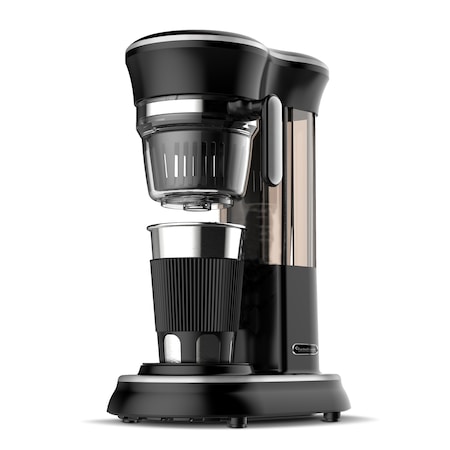 Cafetiera cu rasnita TurboTronic TT-CM25, 600 W, Capacitate 0.45 L, Negru