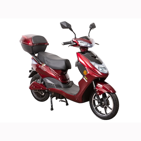 Scuter electric ZT 27 900W, 48V 12 Ah, 25km/h, autonomie 40 km, Z-Tech, Rosu