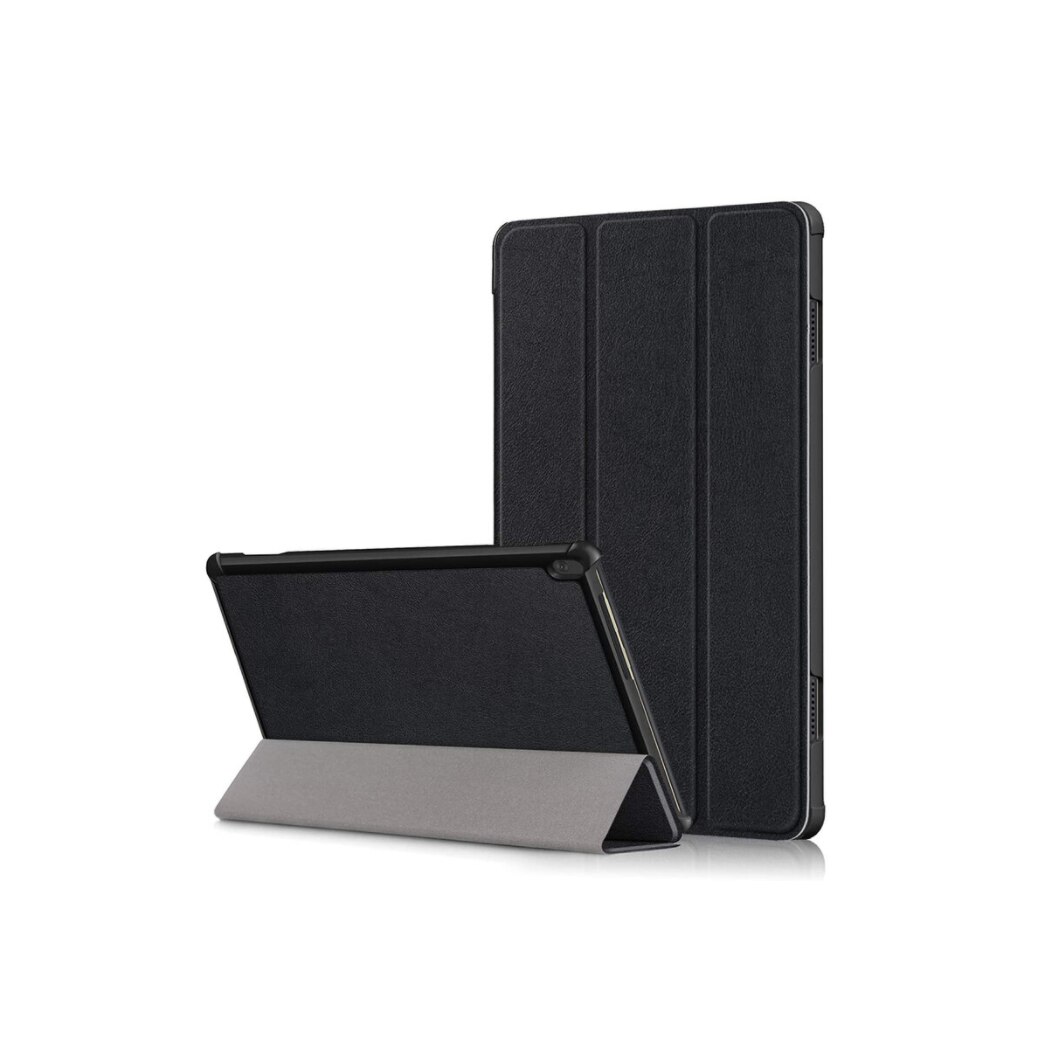 SOHO Flip tablet tok, Lenovo Tab M10, Ökológiai bőr, Fekete eMAG.hu