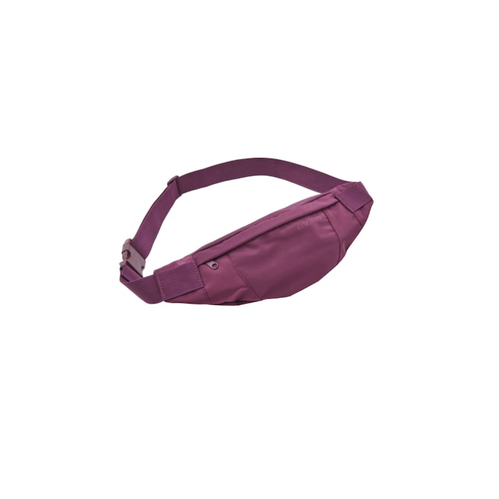 Спортна чанта от водоустойчив текстил, талия 120 см, тъмно лилав цвят