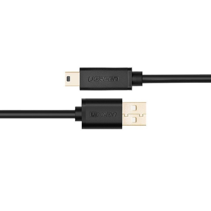 Кабел usb 2.0 мъжки към mini-usb 5 пинов мъжки 0,25 метра
