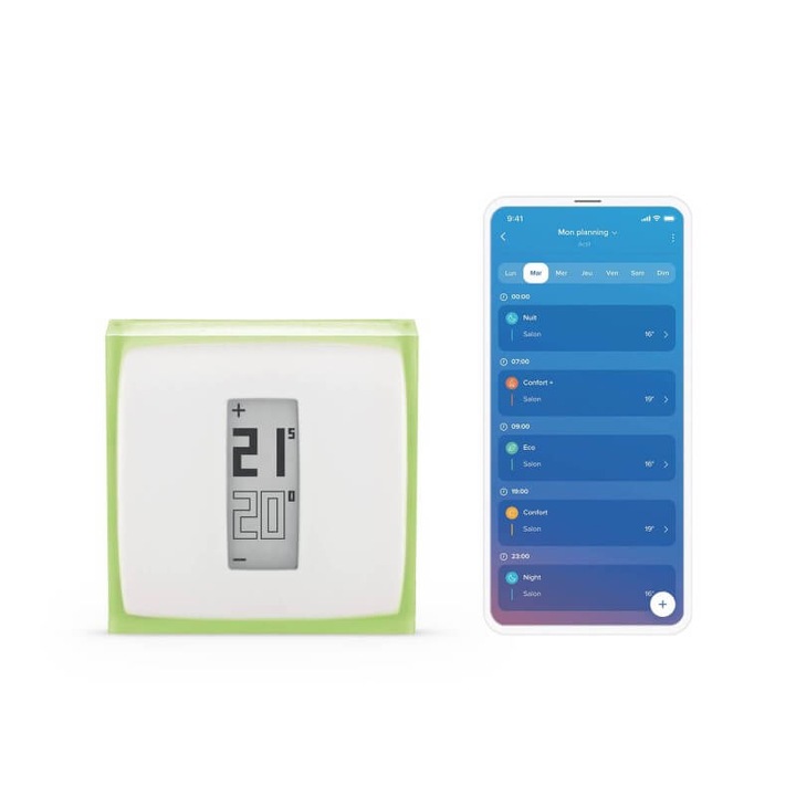 Модулиращ Смарт термостат Netatmo PRO, OpenTherm, за котли, OTH-PRO, бял