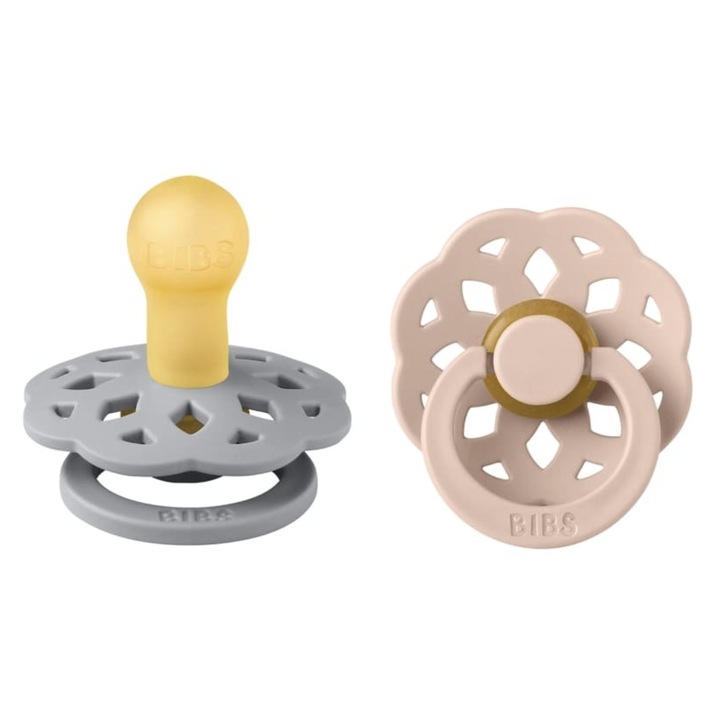 Pachet 2 Suzete Bibs Bohema Cloud & Blush S, 0-6 luni