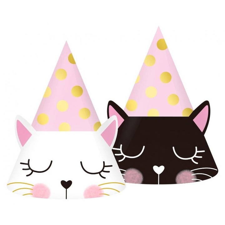 Set 6 conuri petrecere, Amscan, Multicolor