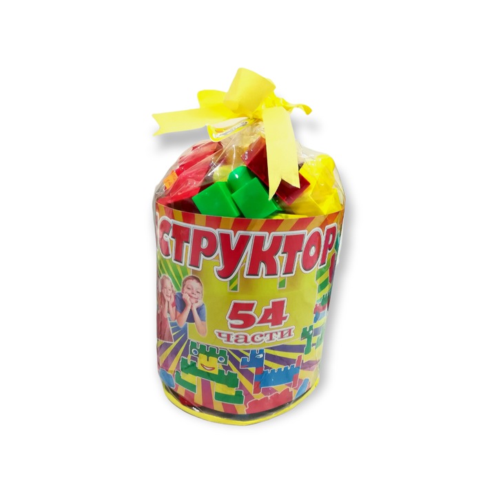 VRZ Baba építőkészlet, nagyméretű kockák, 54 db, 2+ év, többszínű