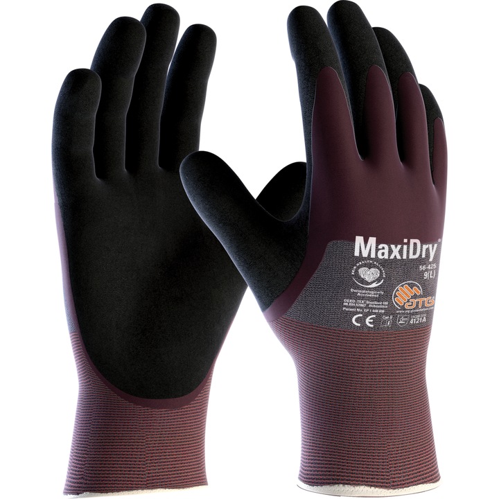 Ръкавици ATG MaxiDry® 56-425, 10, лилав