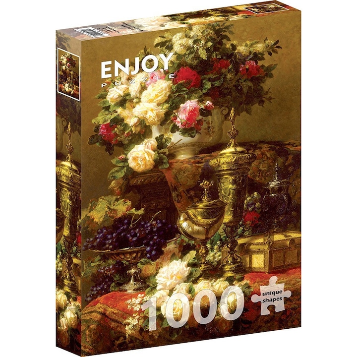 Enjoy - Flowers and Fruit, Jean Robie 1000 db-os puzzle + puzzle ragasztófólia