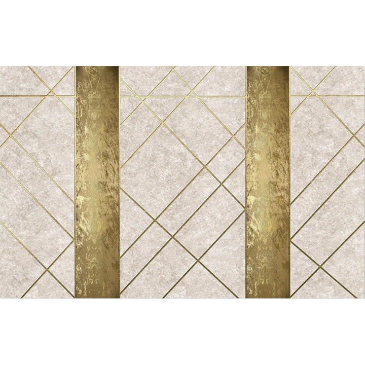 Fototapet 3d fara imbinari H250cmxL480cm Dirty gold