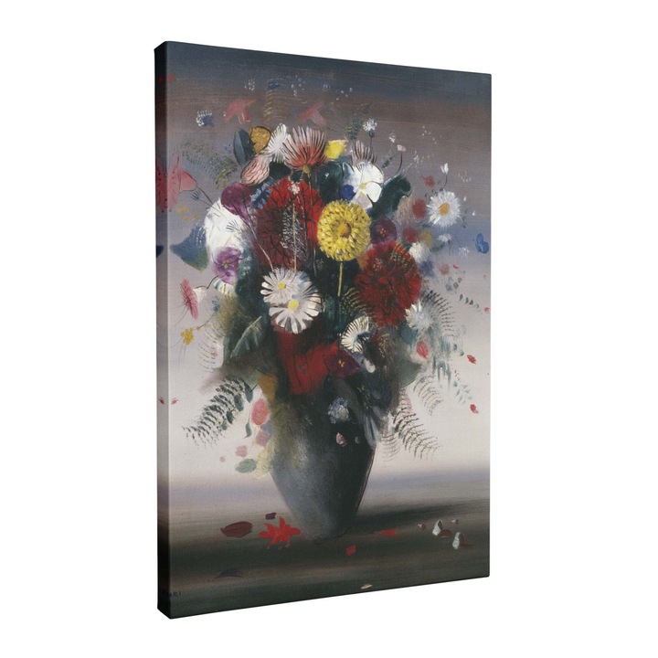 Tablou canvas, Intaglio, color, Clasic, Flori de primavara, print pe panza Premium, pentru living, hol, bucatarie 100 cm 140 cm
