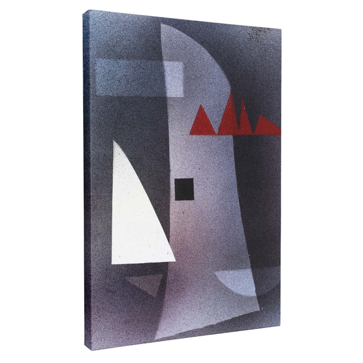 Tablou canvas, Intaglio, multicolor, Abstract, Obscurcir de Wassily Kandinsky, print pe panza Premium, pentru living 50 cm 70 cm