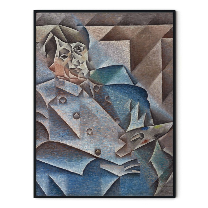Tablou Poster, Intaglio, Modern, color, Portrait de Pablo Picasso, fara rama, print pe hartie foto Fine Art 91 cm 61 cm