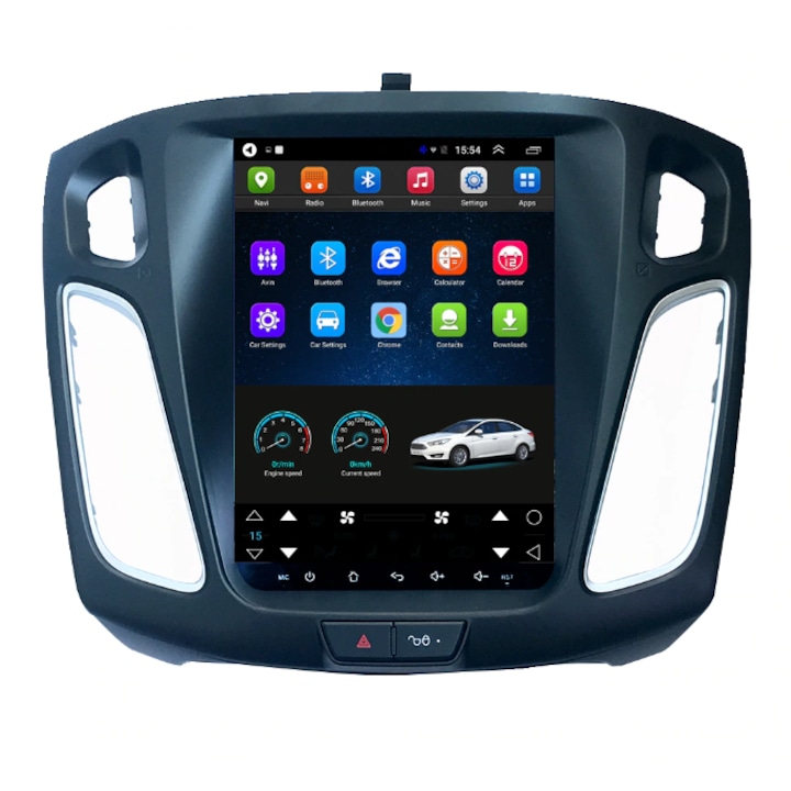 Sistem de Navigatie Tesla Ford Focus 3, Quad-Core, 2G RAM, 32GB memorie interna, Wi-Fi, Android, Bluetooth