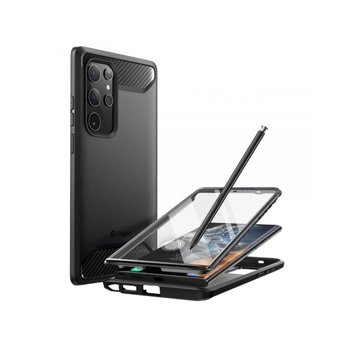Husa Spate Supcase Clayco Xenon, Compatibila Cu Samsung Galaxy S22 Ultra, Protectie 360 Grade