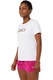 Asics, Tricou cu imprimeu logo pentru alergare Sakura, Alb, L