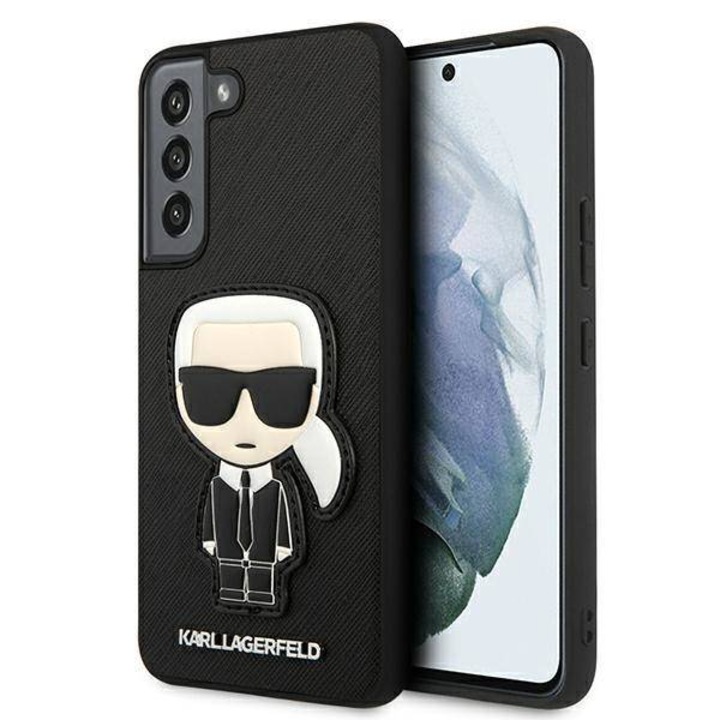 Защитен калъф Karl Lagerfeld за Samsung Galaxy S22+ Plus 5G, Топ Луксозен, Оригинален, Aziao Optim Tech, Черен