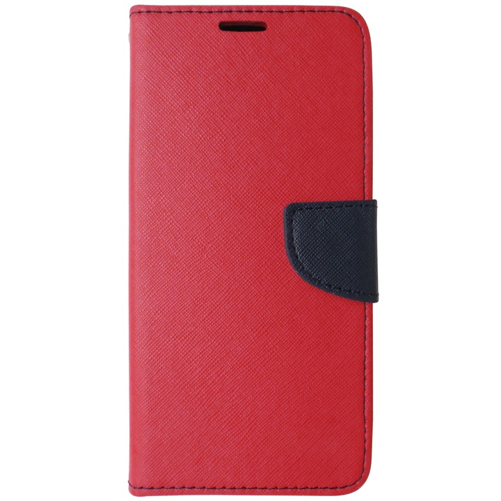 Red Navy Blue Fancy Book Cover за Huawei Y7 2018, Y7 Prime 2018