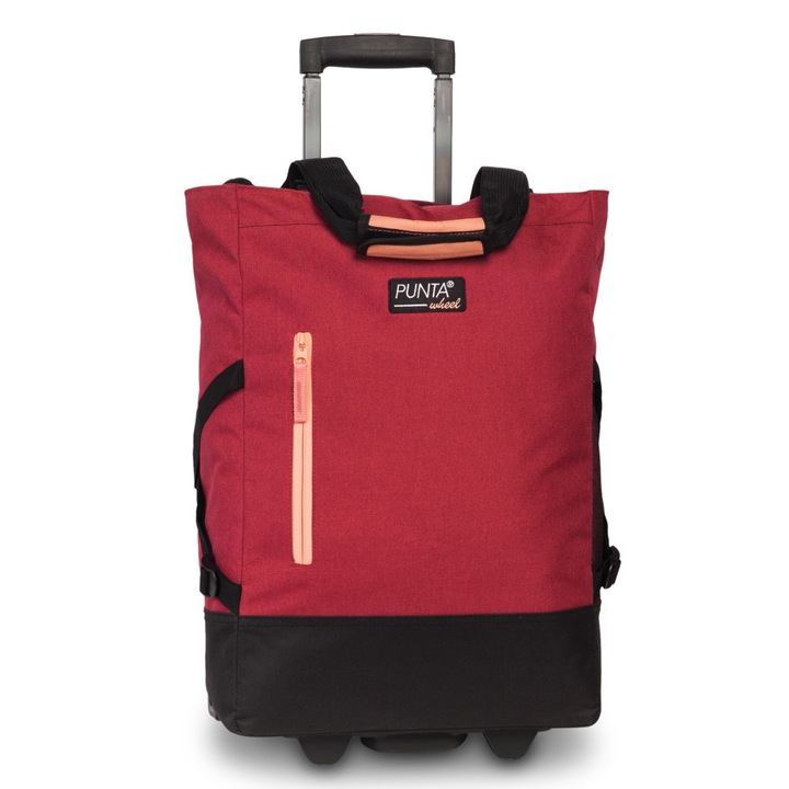 Punta Bevásárló táska, gurulós, F10183, Piros