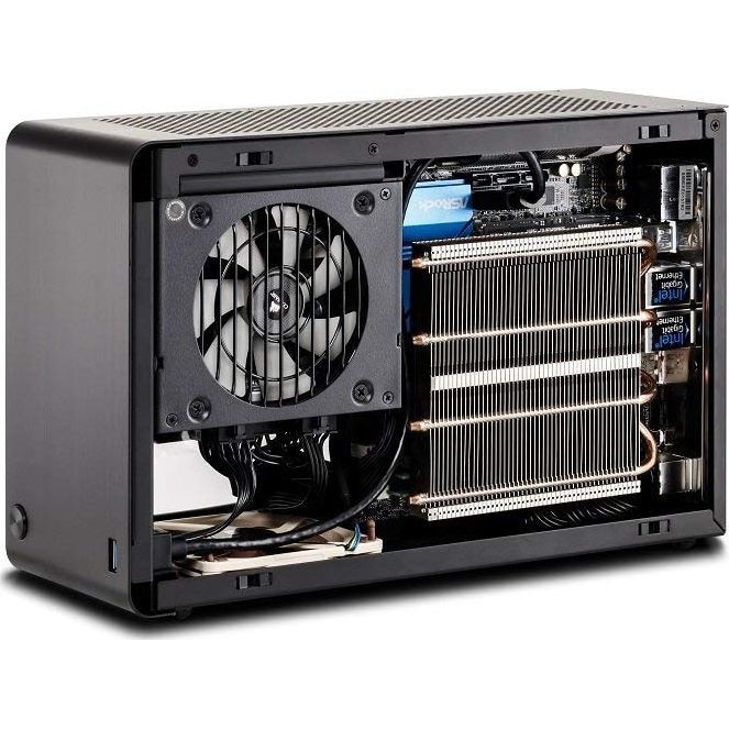 Carcasa PC DAN A4-SFX V4, Mini-ITX, Negru - eMAG.ro