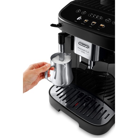 Espressor automat De'Longhi Magnifica Evo ECAM 290.21.B, Sistem spumare lapte manual, Rasnita cu 13 setari, 1,8l, 15 bar, 1450W, Negru