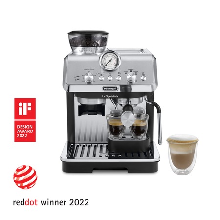 Espressor manual De'Longhi La Specialista ARTE EC9155.MB, 1400 W, 1.5L, 15 bar, negru/ argintiu