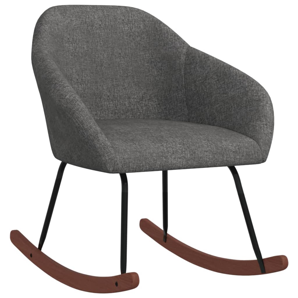 Scaun balansoar vidaXL, Tesatura, Gri, 63 × 75 × 74.5 cm, 4.95 kg