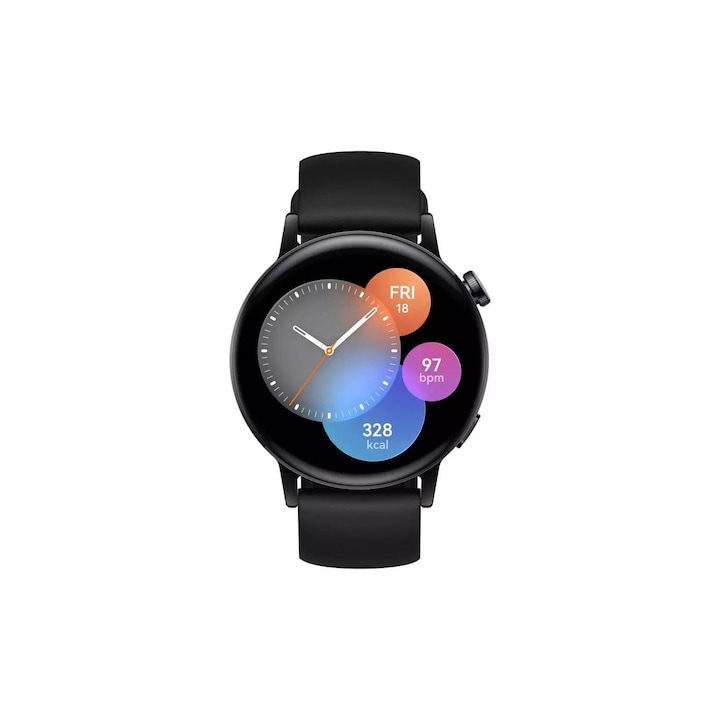 Умен часовник Huawei Watch GT3, 42 мм, черен