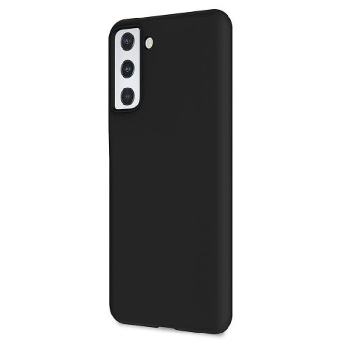 Samsung S21 kompatibilis TPU tok, bársony belső, fekete, TELGORBCS