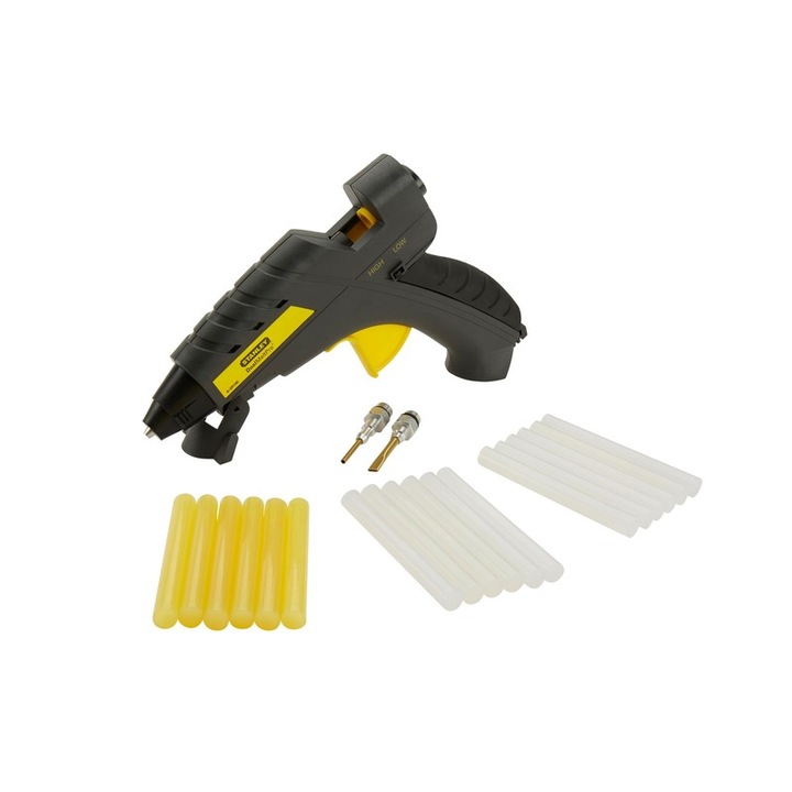 Комплект пистолет за лепене Stanley 6-GR100, Силиконови стикове, 40 W, 100 г