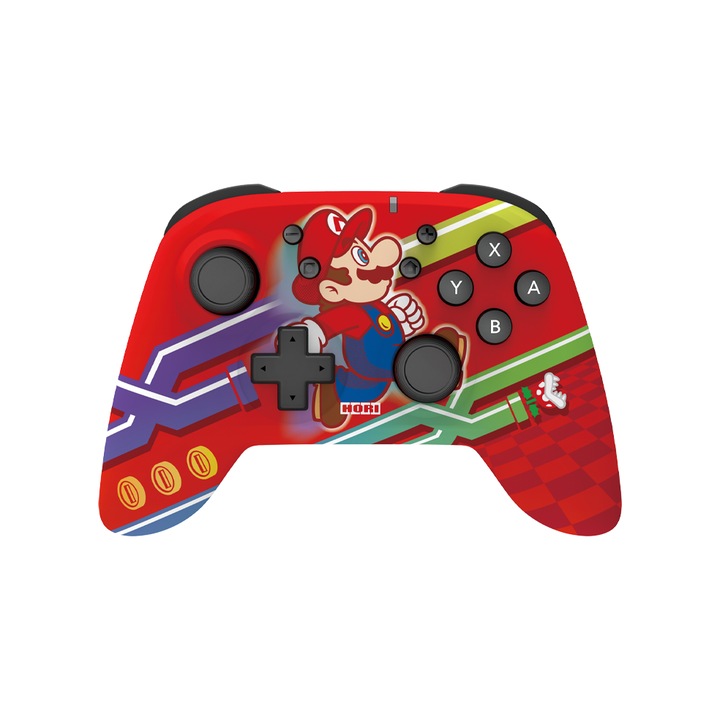 Контролер без кабел Horipad Hori, Super Mario, Червено, за Nintendo Switch