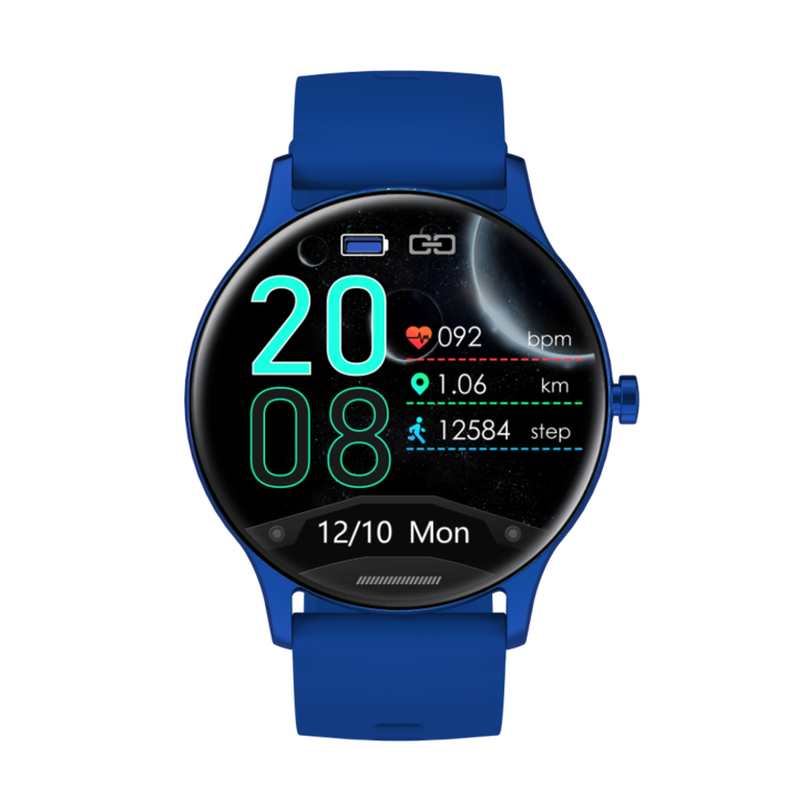 Смарт Часовник KA Digital S33, Пулс, Кръвно налягане, Кислород, Син